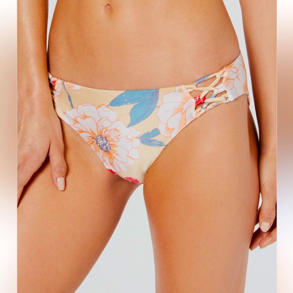 Roxy Bathing suit Women's Riding Moon Athletic Tri bikini bottom S new with tag